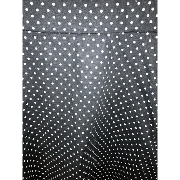 Emerald Sundae Jr 9 Black White Polka Dot Strapless Fit & Flare Dress Cocktail - Picture 6 of 6